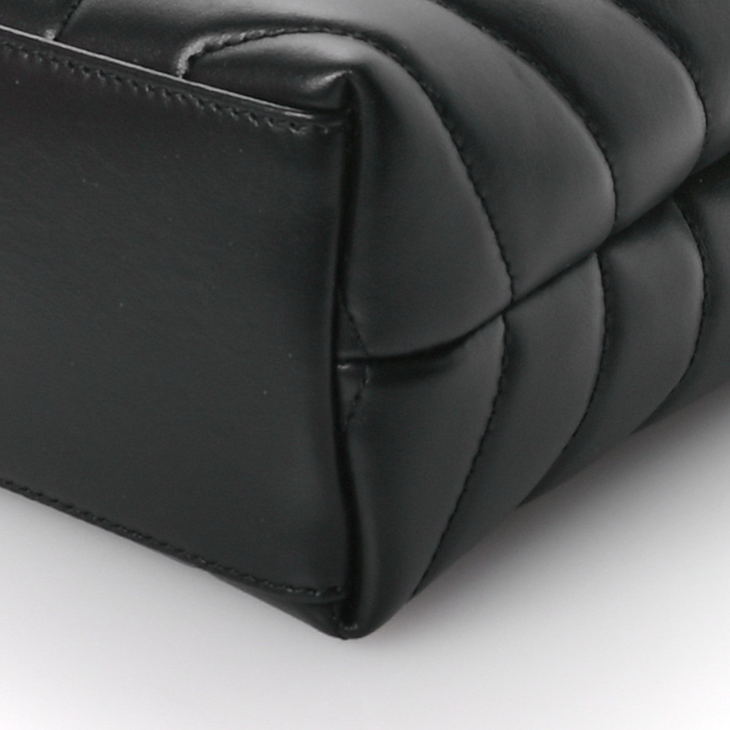 Saint Laurent Calfskin Y Quilted Monogram Small Loulou Chain Satchel Black 10 of 11