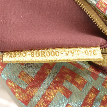 Fendi Metallic Lurex Zucca Baguette Gold 6 of 7