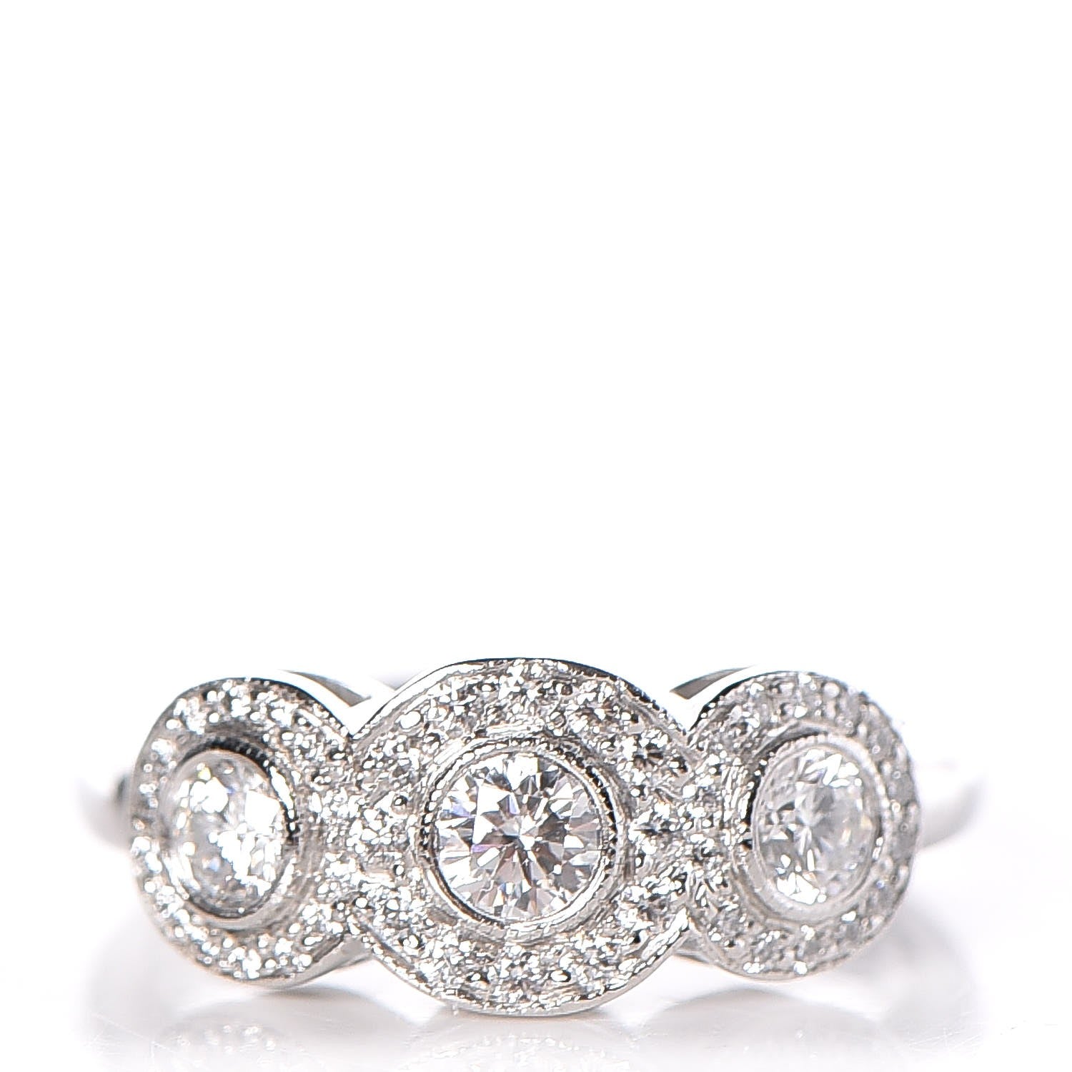 Tiffany Platinum Diamond Circlet Ring 5.5 1 of 6