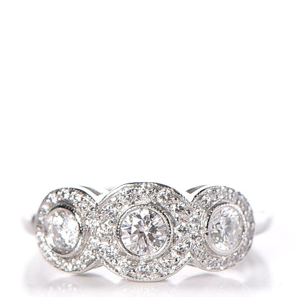 Tiffany Platinum Diamond Circlet Ring 5.5 1 of 6
