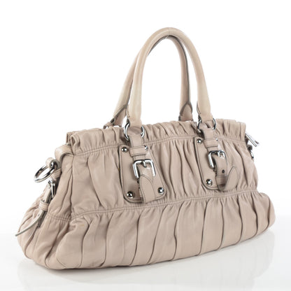 Prada Nappa Gaufre Shopping Satchel Pomice 5 of 11