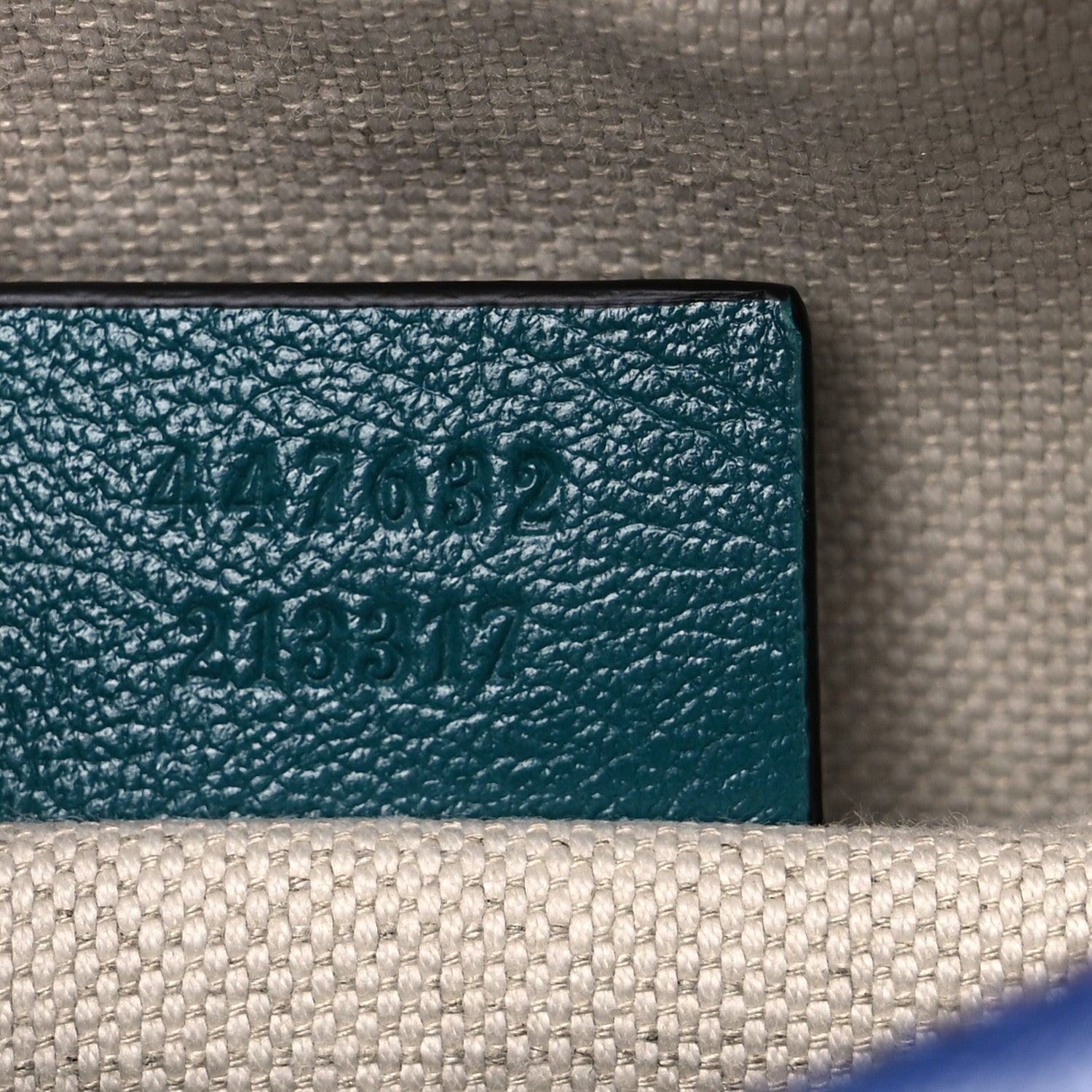Gucci Azalea Calfskin Enamel Matelasse Diagonal Small Torchon GG Marmont Chain Shoulder Bag Imperial Blue Pavone 7 of 10