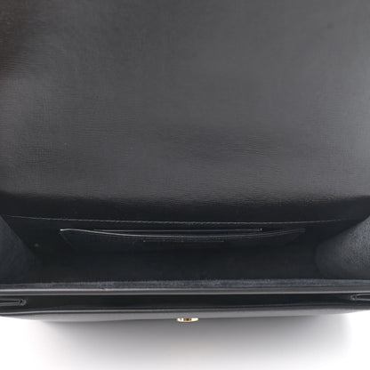 Saint Laurent Smooth Calfskin Medium Monogram Sunset Satchel Black 4 of 8