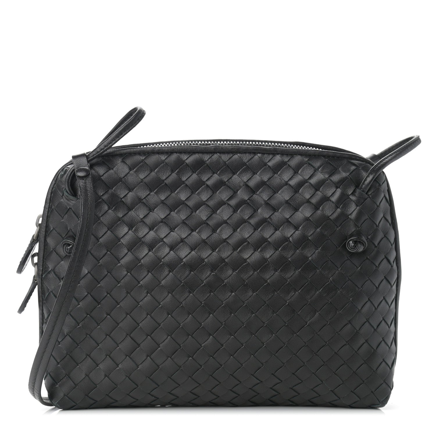 Bottega Veneta Nappa Intrecciato Nodini Bag Black 1 of 9