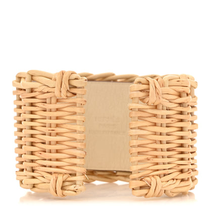 Hermes Wicker Swift Medor Picnic Cuff Bracelet Nata 3 of 7