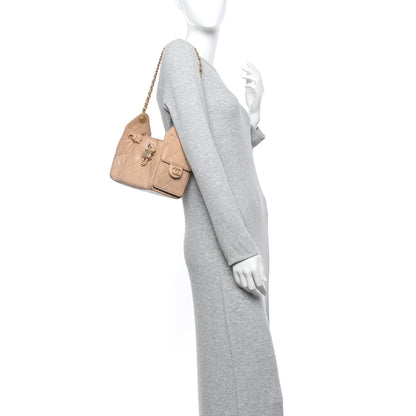 Chanel Caviar Quilted Mini Chanel 25 Handbag Beige 2 of 11