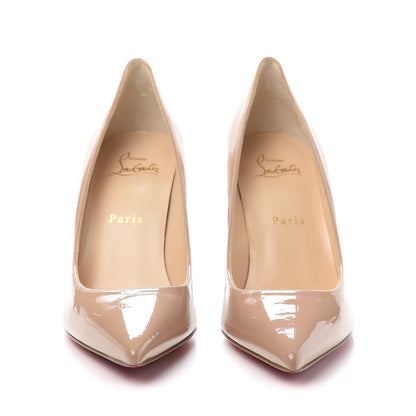Christian Louboutin Patent Kate 85 Pumps 37.5 Nude 2 of 8