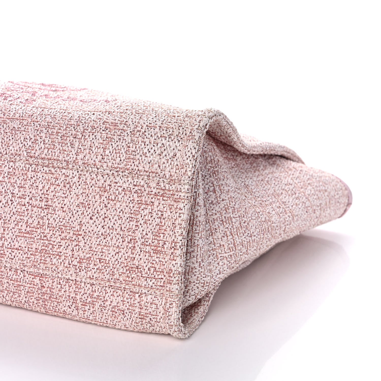 Chanel Lurex Boucle Deauville Tote Pink 10 of 11