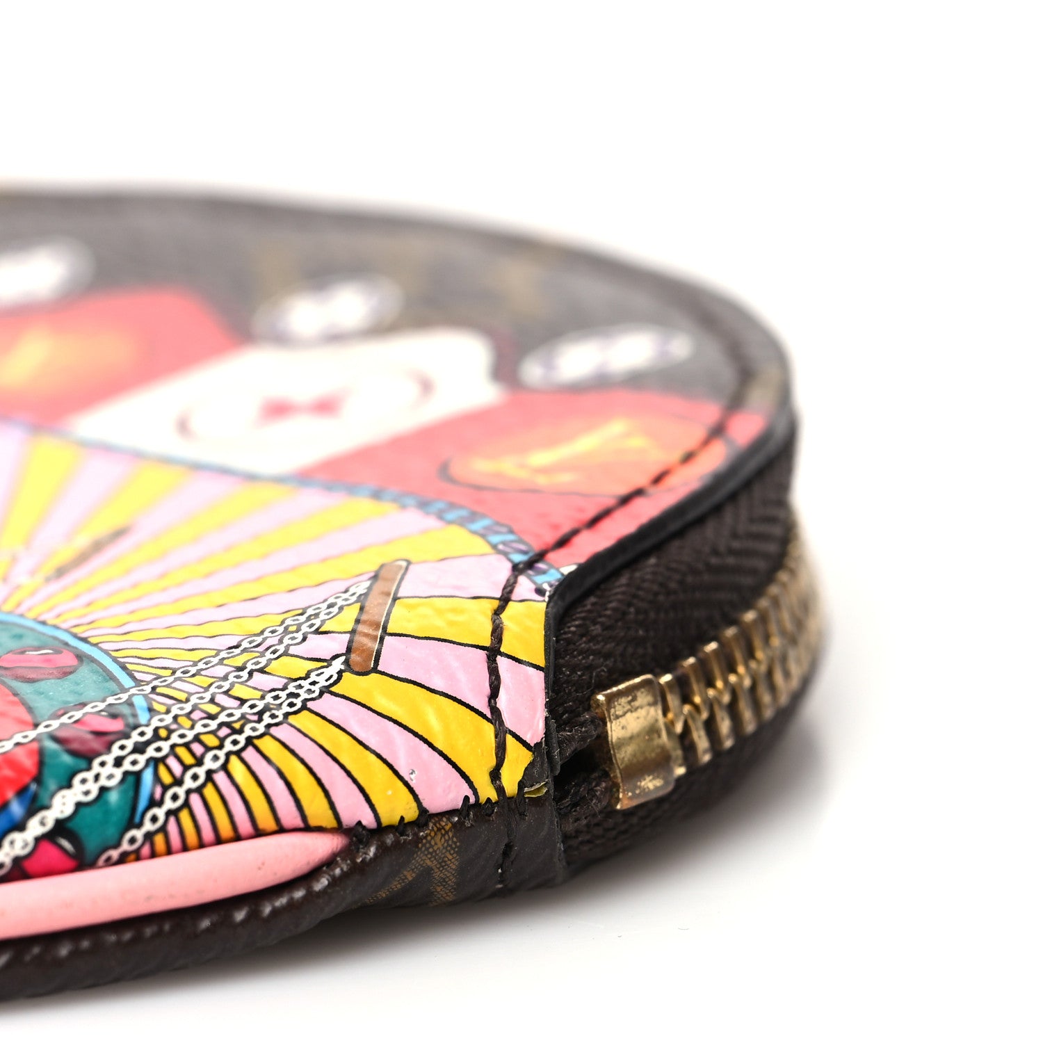 Louis Vuitton Monogram 2020 Christmas Animation Swing Ride Round Coin Purse Pink Poppy 9 of 9