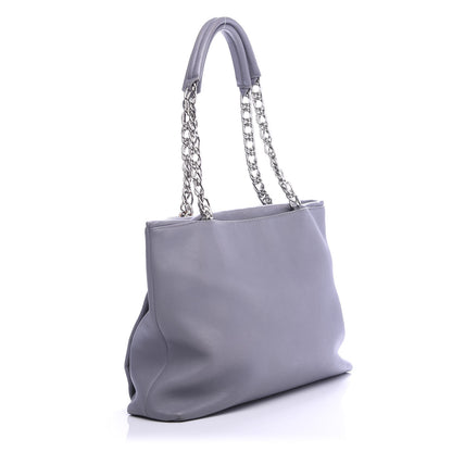 Chanel Caviar Large CC Tuck Tote Grey 3 of 11