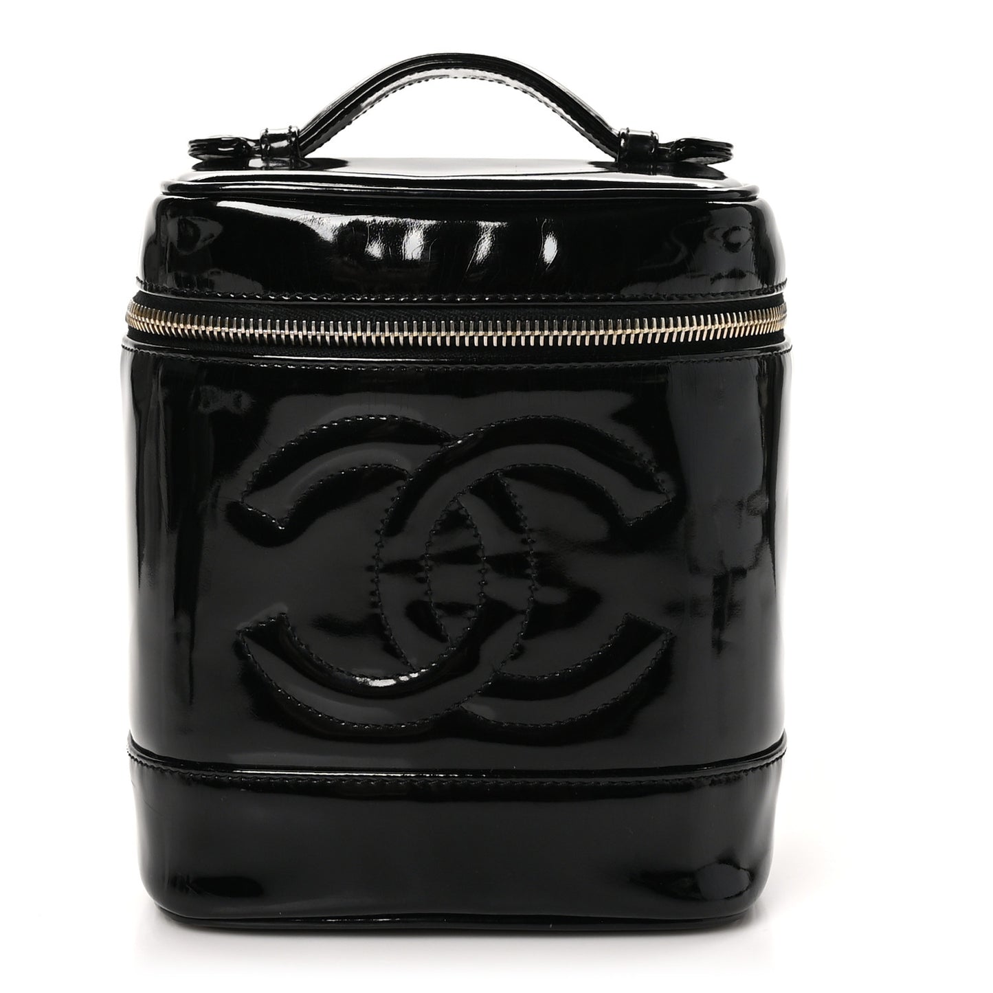 Patent Timeless Vanity Cosmetic Case Black