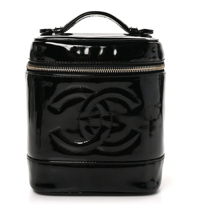 Chanel Patent Timeless Vanity Cosmetic Case Black 1 of 11