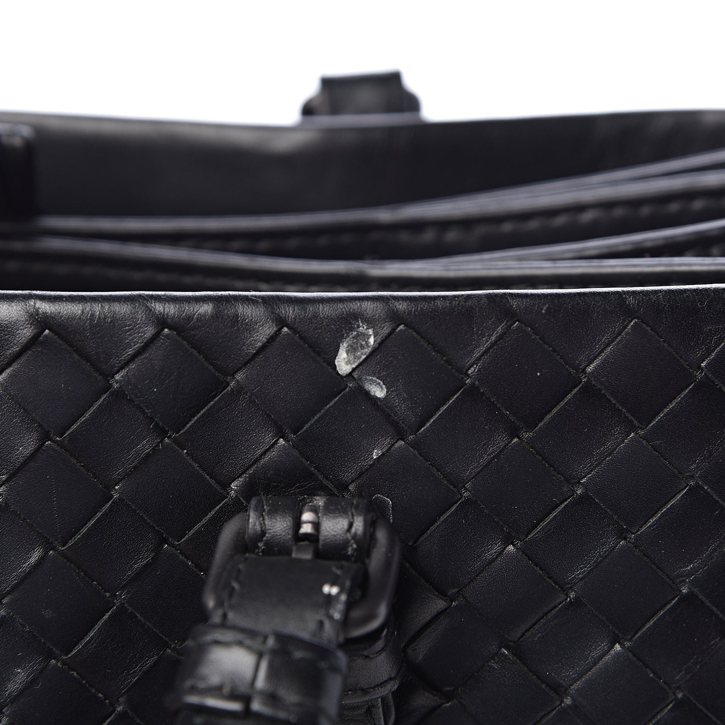 Light Calf Intrecciato Small Roma Black