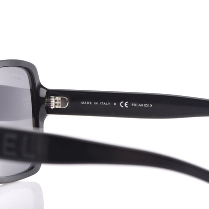 Chanel Acetate Polarized Square Sunglasses 5408 Black 7 of 9