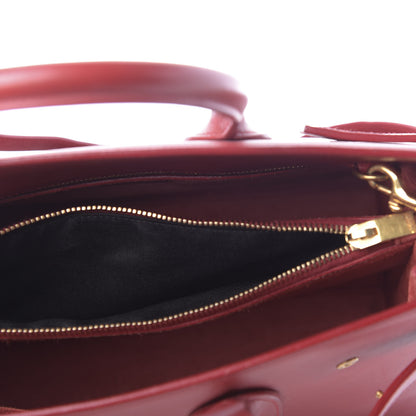Saint Laurent Calfskin Small Sac De Jour Lipstick Red 5 of 18