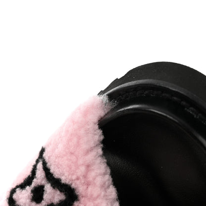 Louis Vuitton Shearling Paseo Sandals 38.5 Pink 11 of 15