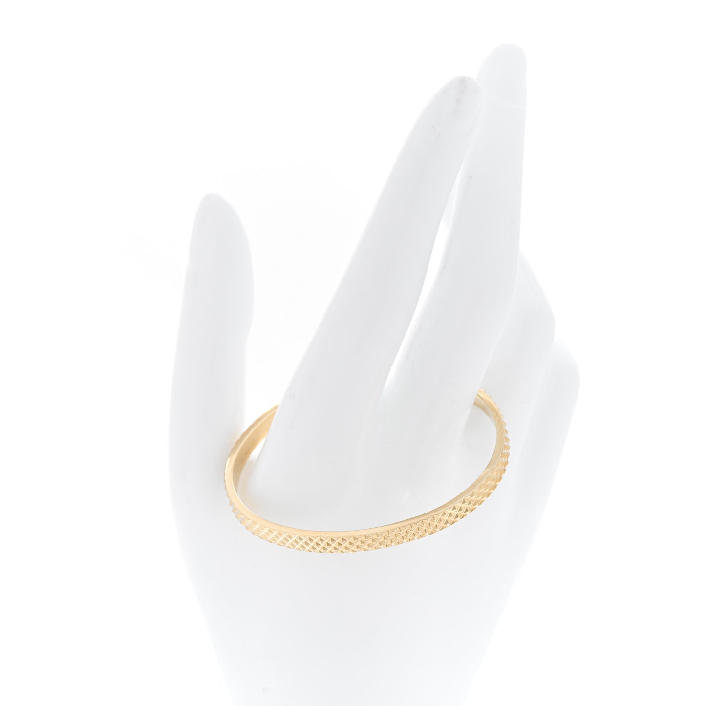 18K Yellow Gold Narrow Diamond Point Cuff Bracelet