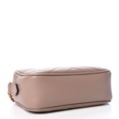 Gucci Calfskin Matelasse Mini GG Marmont Chain Shoulder Bag Porcelain Rose 4 of 9