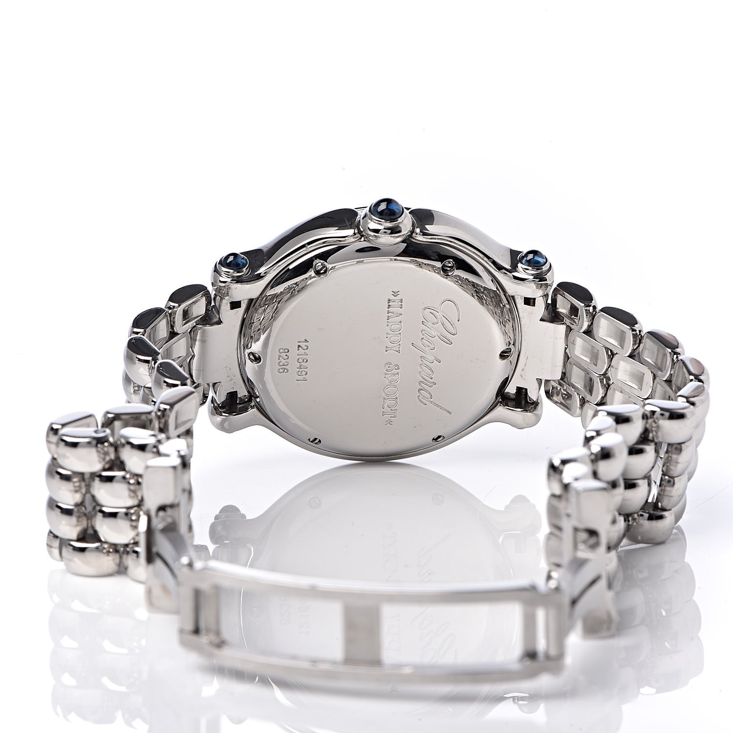 Chopard Stainless Steel 7 Diamond 32mm Happy Sport Quartz Watch 6 of 7