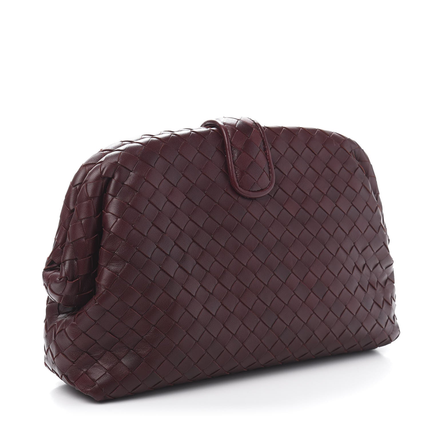 Bottega Veneta Nappa Intrecciato The Lauren 1980 Clutch Gigolo Red 3 of 9