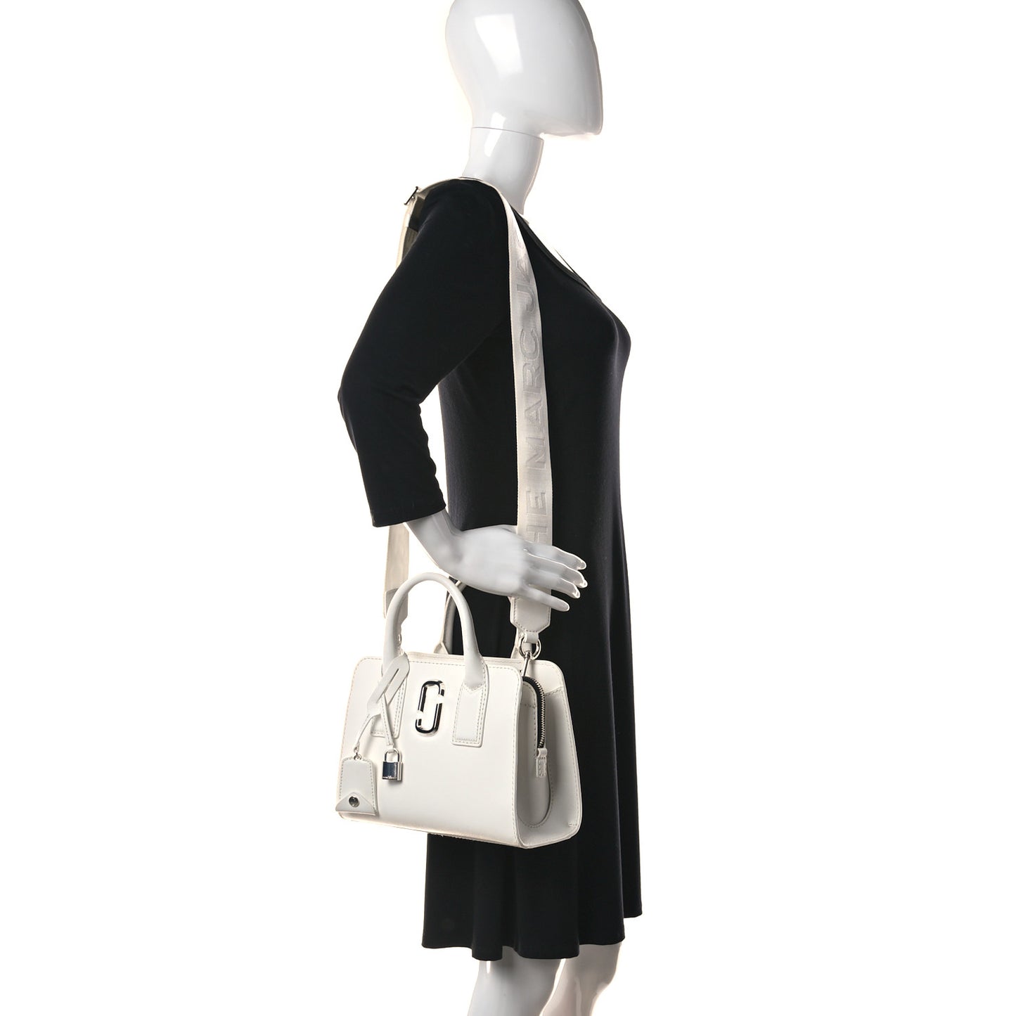 Saffiano Little Big Shot Tote White