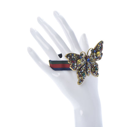 Gucci Web Crystal Butterfly Bracelet Multicolor 2 of 5