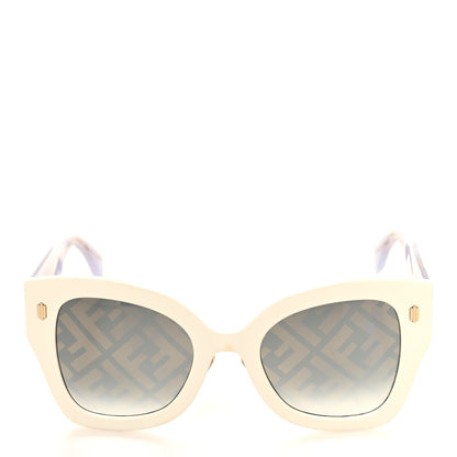 Fendi Acetate 53mm Sunglasses FF 0434/G/S White Gold 2 of 8