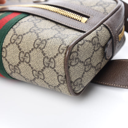 Gucci GG Supreme Monogram Web Small Ophidia Belt Bag 85 34 Dark Brown 9 of 10