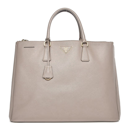 Prada Saffiano Lux Extra Large Galleria Double Zip Tote Argilla 1 of 16
