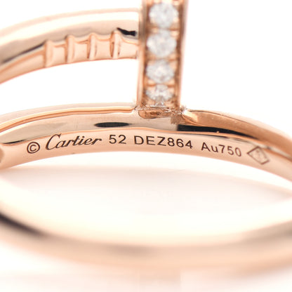 Cartier 18K Pink Gold Diamond Juste Un Clou Ring 52 6 4 of 5