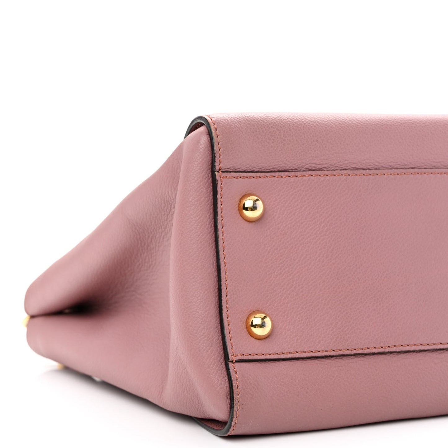 Soft Grain Calfskin Medium Buckle Tote Dusty Pink