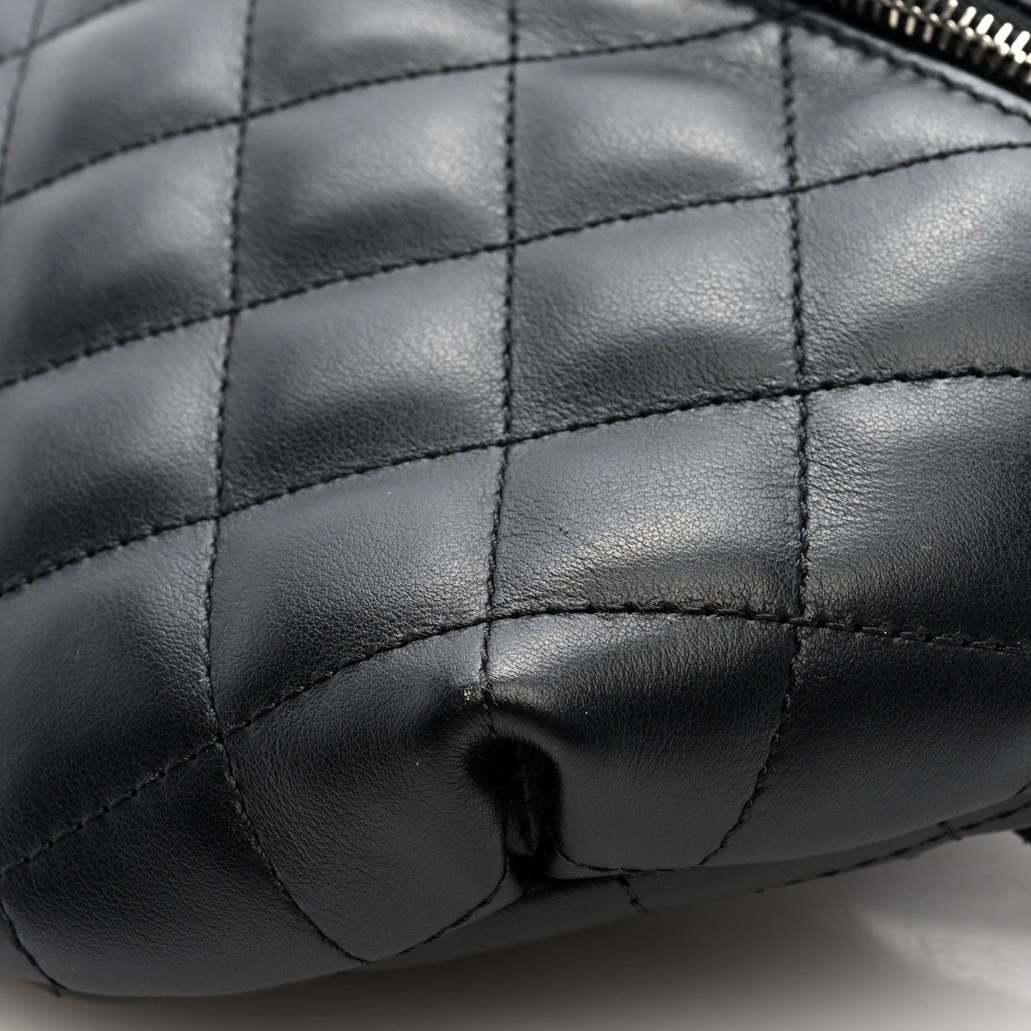 Chanel Calfskin Quilted Waist Belt Bag Black 10 of 10