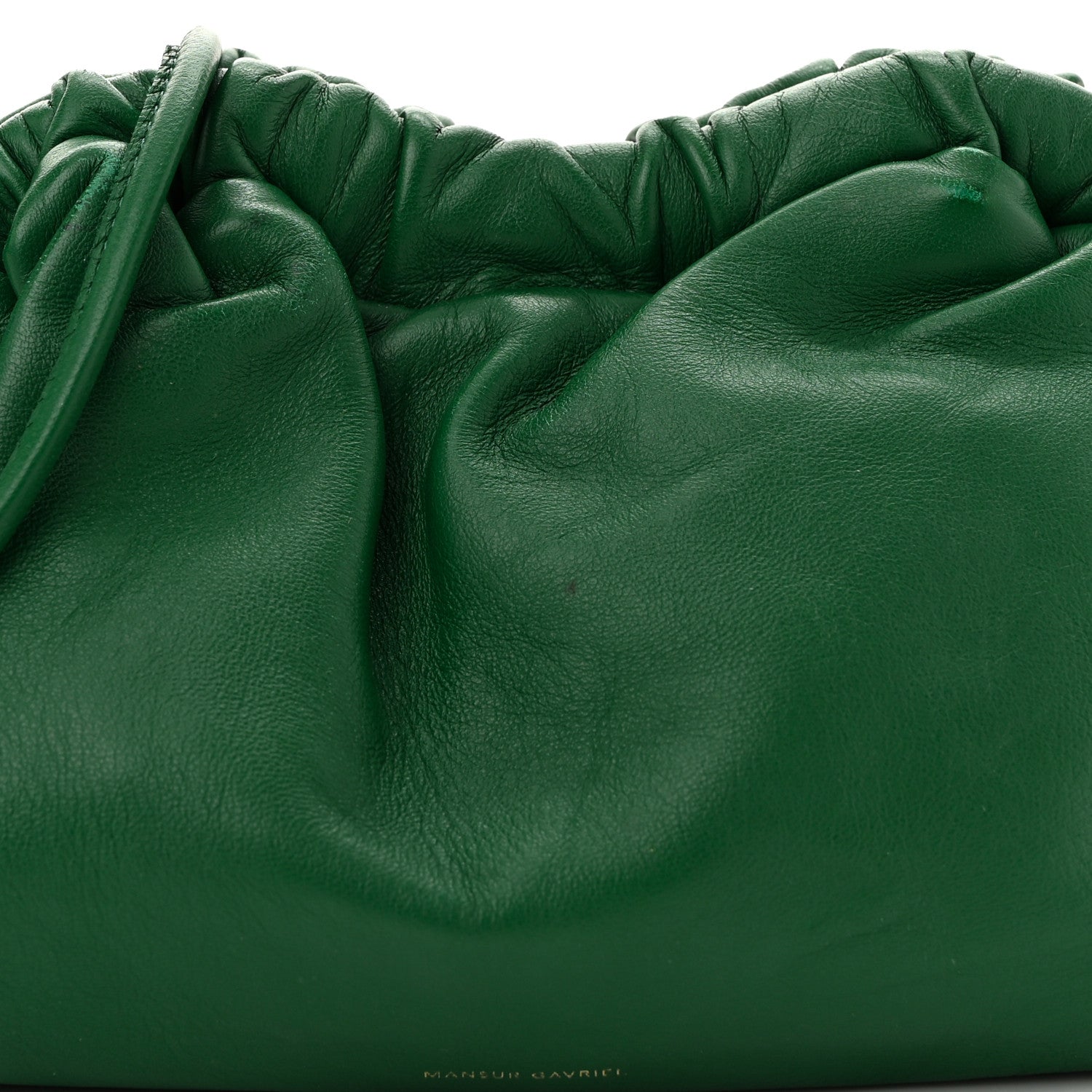 Mansur Gavriel Lambskin Mini Cloud Clutch Green 7 of 10