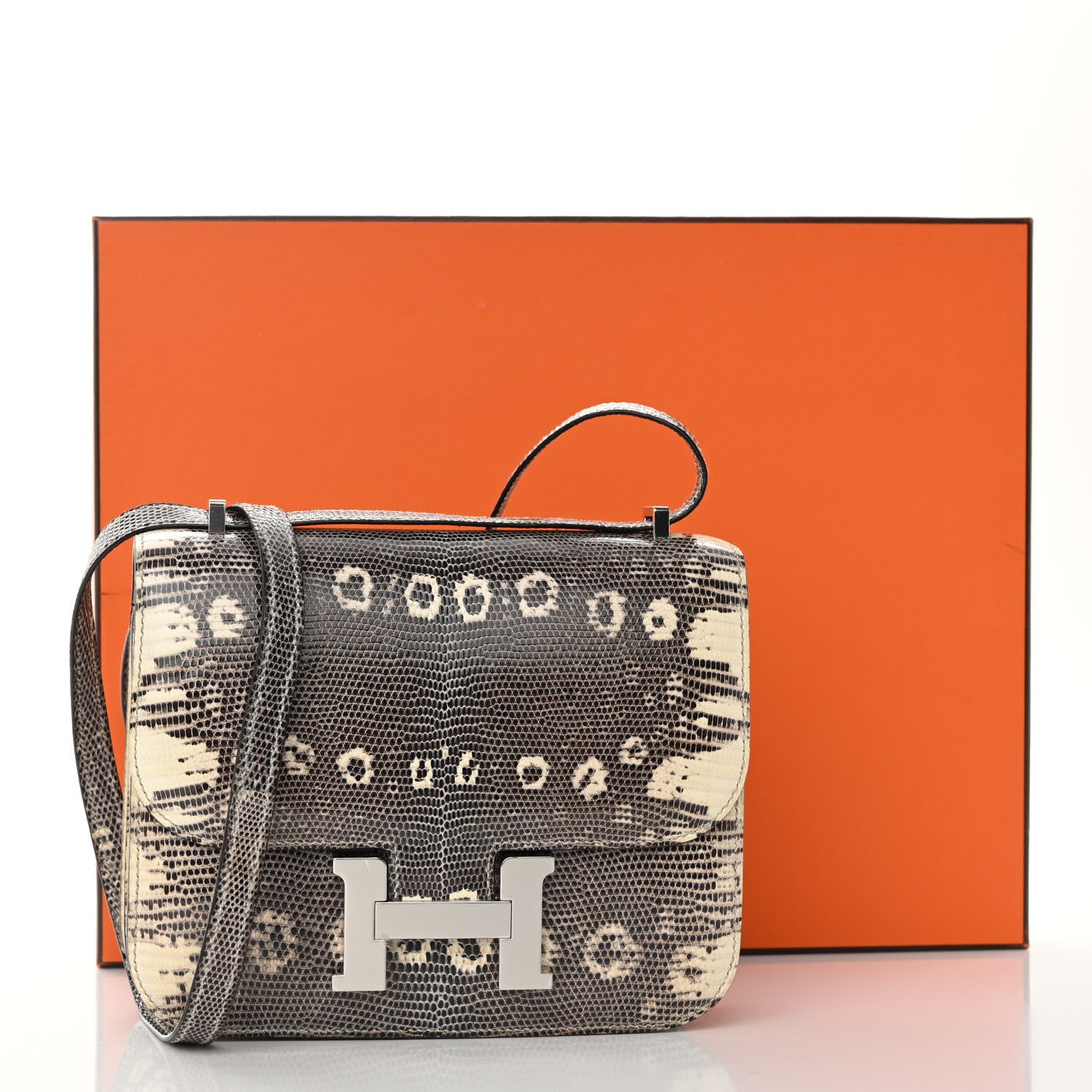 Hermes Lizard Constance 18 Ombre 11 of 11