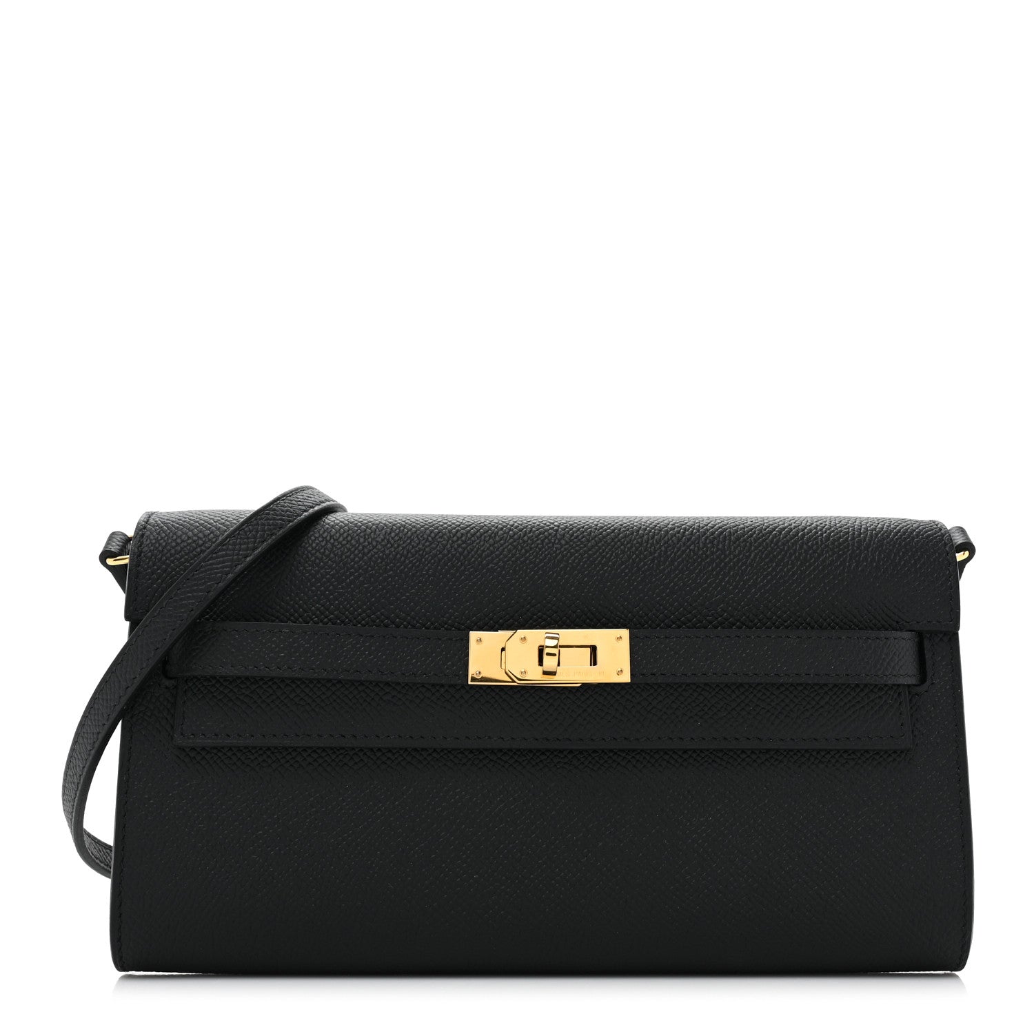 Hermes Epsom Kelly Wallet To Go Black 1 of 11