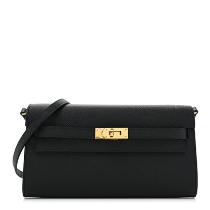 Hermes Epsom Kelly Wallet To Go Black 1 of 11