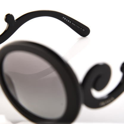 Prada Baroque Sunglasses SPR 27N Black 6 of 7