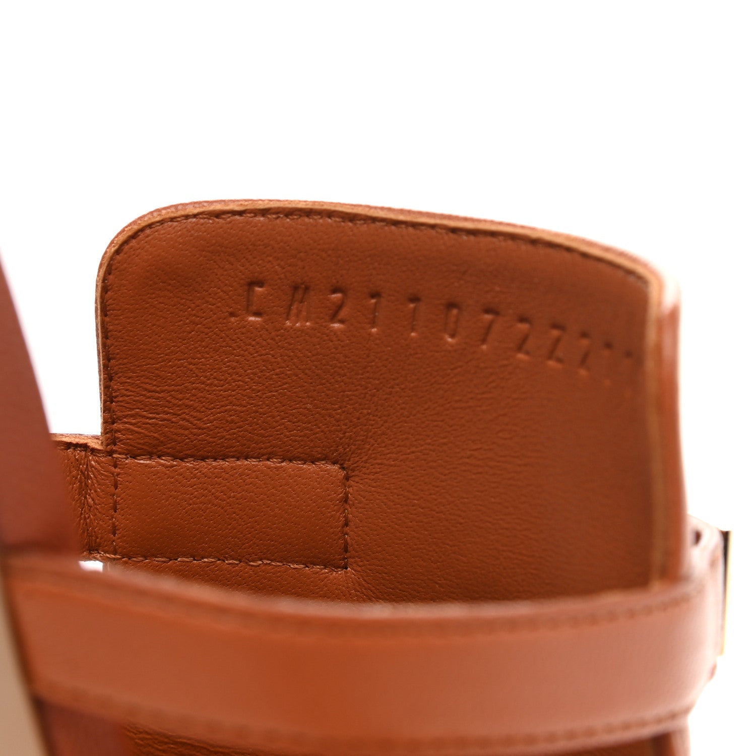 Hermes Goatskin Candy Sandals 39 Marron Glaise 8 of 9