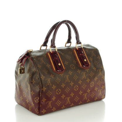Louis Vuitton Monogram Mirage Speedy 30 Bordeaux 3 of 7