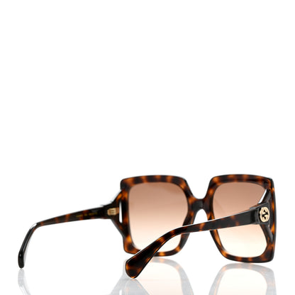 Gucci Acetate Square Frame Sunglasses GG0876S Tortoise 4 of 8