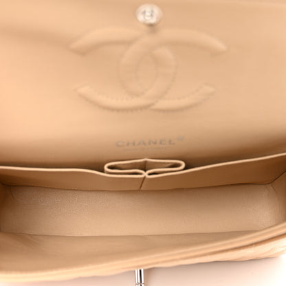 Chanel Caviar Quilted Medium Double Flap Beige 5 of 10