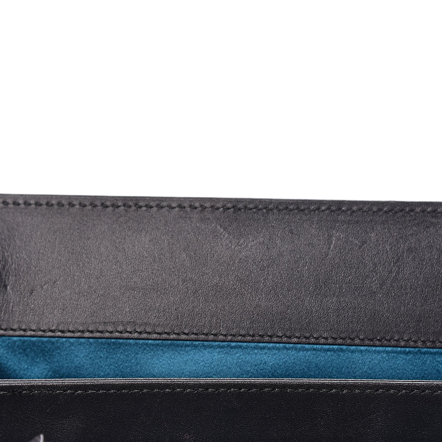 Gucci Suede Patent Web Dragon Embroidered Medium Ophidia Chain Shoulder Bag Blue Multicolor Black 15 of 22
