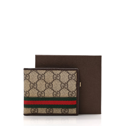 Gucci GG Plus Monogram Web Bi-Fold Wallet Dark Brown 12 of 12