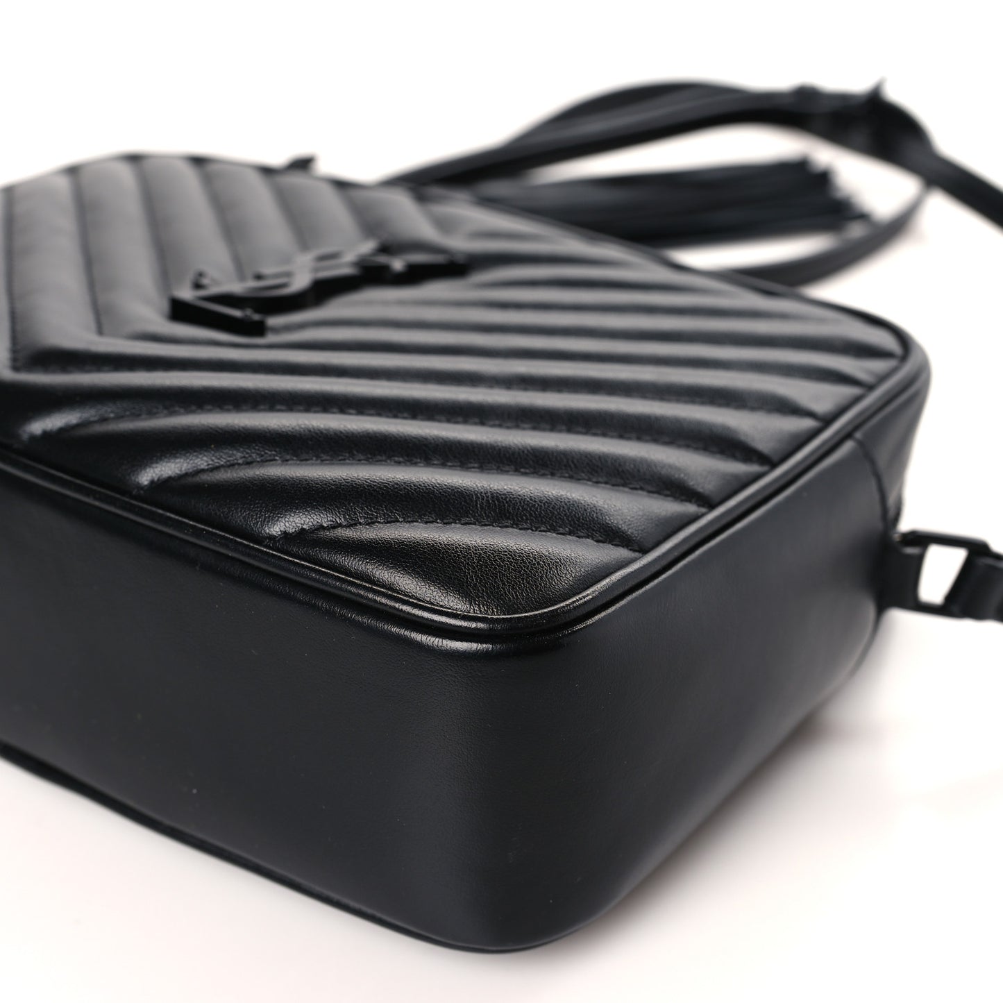 Calfskin Matelasse Monogram Monochrome Lou Camera Bag Black