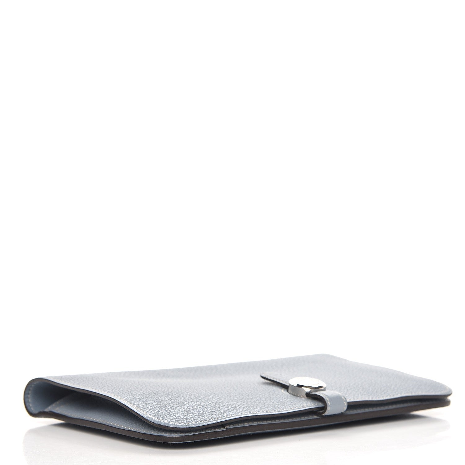Hermes Togo Dogon Duo Wallet Bleu Lin 4 of 9