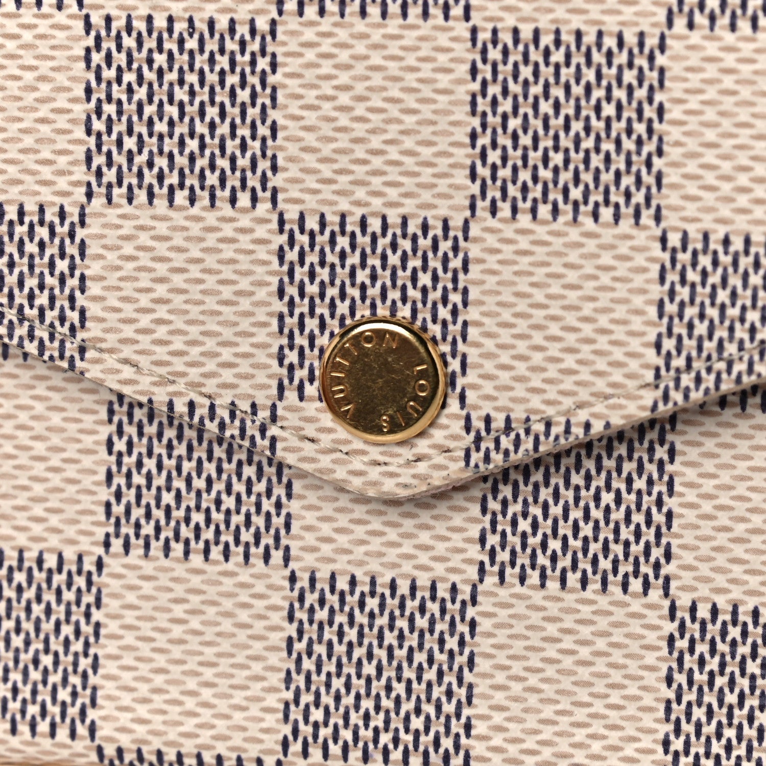 Louis Vuitton Damier Azur Pochette Felicie Chain Wallet Rose Ballerine 12 of 12