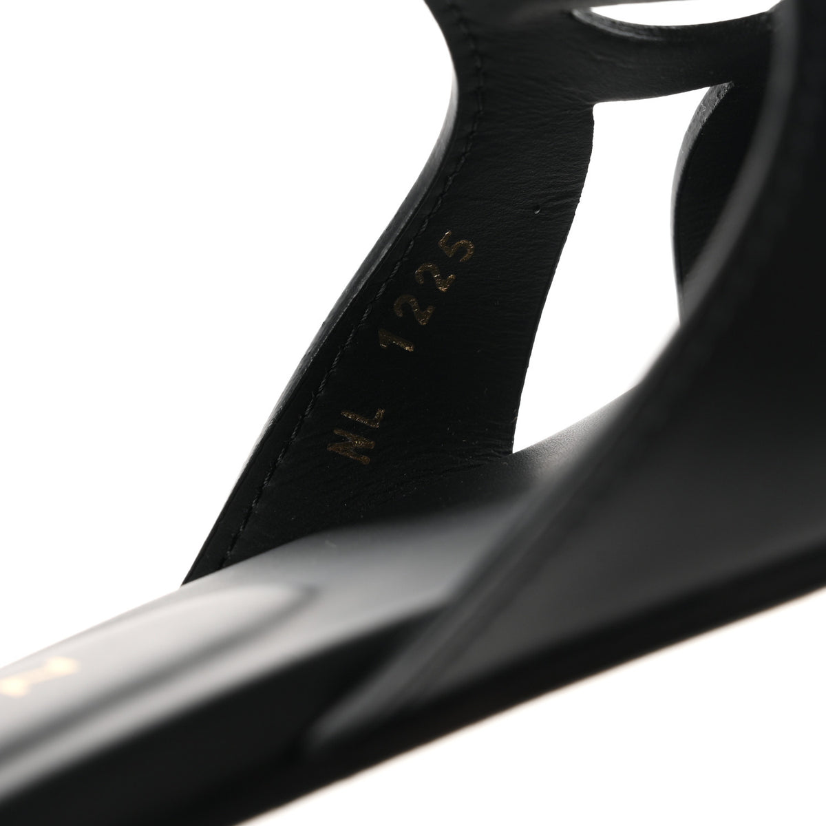 Louis Vuitton Calfskin LV Isola Flat Sandals 38 Black 9 of 9