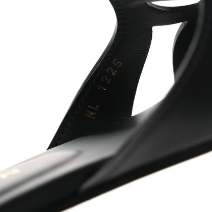 Louis Vuitton Calfskin LV Isola Flat Sandals 38 Black 9 of 9