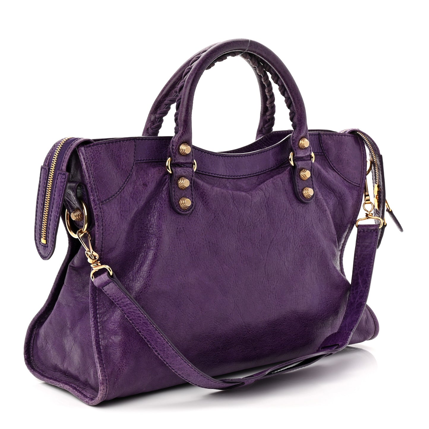 Agneau Giant 12 Gold Hardware City Dark Violet