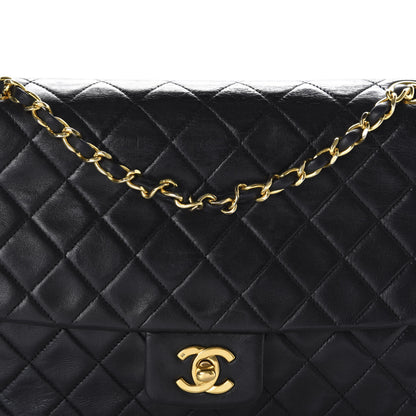 Chanel Lambskin Quilted Medium Single Flap Black 12 of 12